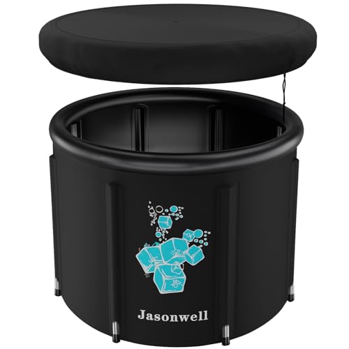 Jasonwell Ice Bath Tub for Athletes - Heavy Duty Cold Water Therapy Plunge Tub Ice Pod for Recovery Portable Ice Barrel Plunge Pool for Outdoor Inflatable Hot Tub Bathtub at Home for Adults