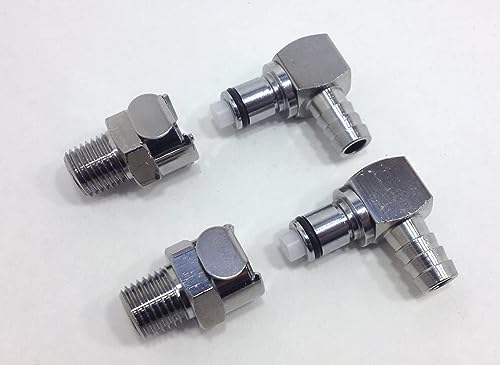 Gotham Cycles Gas Fuel Line Hose Pump Metal Quick Release Disconnect Coupling Set compatible with Ducati 748/916/996/998