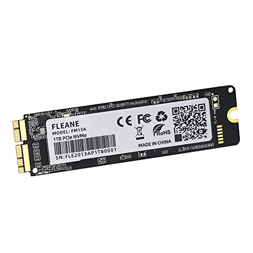 FLEANE FM13A 256GB NVME SSD with DIY Tools for MacBook Air A1465 A1466 (2013-2017), MacBook Pro Retina A1398 A1502 (2013-2015), iMac A1418 A1419 (2013-2017)