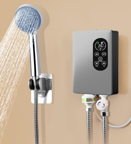 Electric Instant Hot Water Heater Shower Electric Tankless Shower Hot Water Faucet Kitchen Bathroom Instantaneous Water Heater Tap
