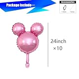 10pcs 24inch Pink mickey mouse mylar balloons,mickey mouse birthday party decorations balloon,mickey mouse birthday party supplies