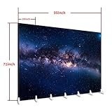 6 Panels Folding Screen Room Divider Milky Way Galaxy Above Clear Skies Andes Stars Landscape Night Peru Canvas Screen Indoor Separator Freestanding Protective Wall Divider Privacy Partition