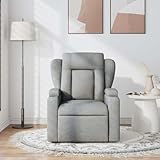 KCCKOM Massage Recliner Chair Light Gray Fabric,Luxury Massage Recliner Chair with Custom Comfort for Ultimate Relaxation Living Room Furniture