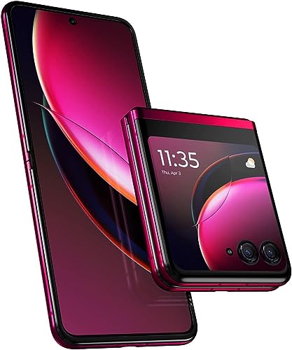 Motorola RAZR 40 Ultra 5G Dual 512GB 12GB RAM Unlocked (GSM Only | No CDMA - not Compatible with Verizon/Sprint) China Version, Foldable Smartphone – Viva Magenta