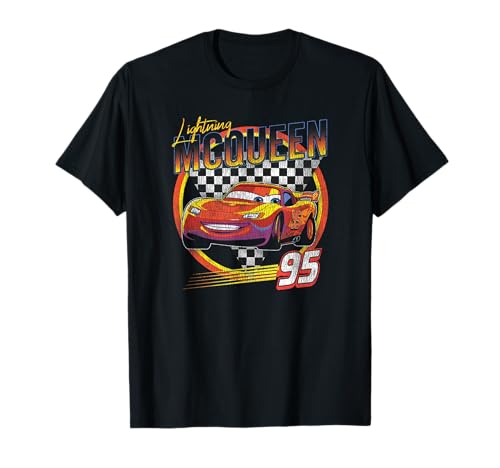 Disney Pixar Cars Lightning McQueen Vintage Race T-Shirt