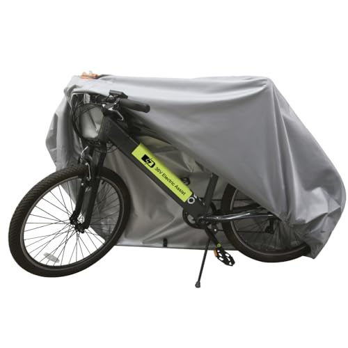 Urby Heavy Duty Bicycle Covers Outdoor Storage Waterproof And Heat Resistant. Ideal For Electric Bike As Ebike Battery Cover Or Rain Cover. Comes With Large Mesh Bag For Easy Traveling. Grey Silver S