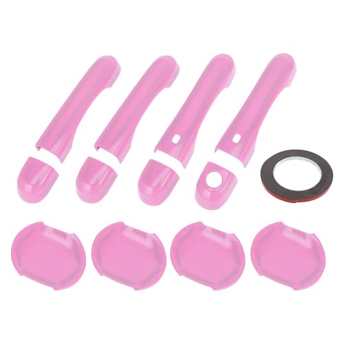 Motoforti Exterior Door Handle Cover Set, Decoration Trim for Jeep Renegade 2015-2021, ABS, Pink, 1 Set