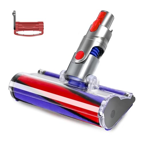 Soft Roller Vacuum Cleaner Head Compatible with Dyson V10,V11 Cordless Vacuum Cleaners, Fluffy Head Replacement Suitable for Hardwood,Vinyl Floor