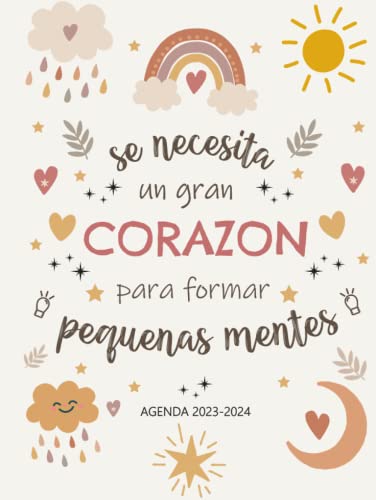 Agenda Maestra 2023/2024: Grande planificador semanal y mensual | regalo para profe y maestras | una semana en dos páginas | agosto 2023 a Julio 2024 ... | regalo maestra infantil (Spanish Edition)