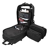 Luminary Stomp Medical Backpack Fully Stocked First Aid Trauma Kit Special Operations Pack Medical Bug Out Bag for EMS/EMT First Responders Preppers (Tactical Black)