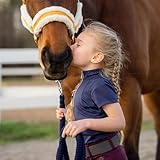 Equinavia Valkyrie Soft Ultra Fleece Padded Adjustable Breakaway Horse Halter - Golden Sunshine/White - Horse