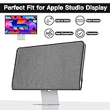 CaSZLUTION Monitor Cover Compatible with 27 Inch Apple Studio Display - Monitor Dust Cover Case Screen Protective Sleeve - Gray