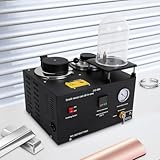 2L Vacuum Casting Machine, 3 CFM 1/2HP Jewelry Spot Welder, Jewelry Lost Wax Cast Combination Vacuum Casting Machine with Vacuum Cover for Jewelry Casting and Investment (Black)