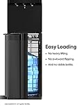 Brio Self Cleaning Bottom Loading Water Cooler Water Dispenser – Black Stainless Steel - 3 Temperature Settings - Hot, Room & Cold Water