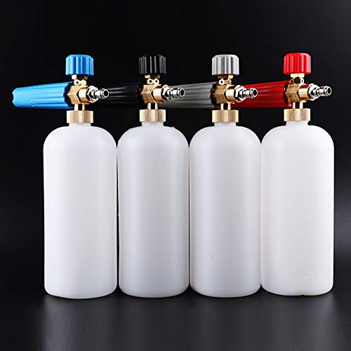 MACHSWON Snow Foam Lance Foam Cannon Adjustable Jet Wash Quick Release 5 Pressure Washer Nozzles for Car Detailing Pressure Washer