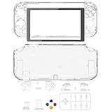 eXtremeRate Crystal Clear DIY Replacement Shell for Nintendo Switch Lite, NSL Handheld Controller Housing w/Screen Protector, Custom Case Cover for Nintendo Switch Lite [Controller NOT Included]