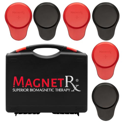 MagnetRX® Biomagnetic Magnets Kit – Imanes para Biomagnetismo Médico – Dr Goiz Magnets for Biomagnetism Bio Magnet Pair – 5200 Gauss Large Round Magnet (6 Units)