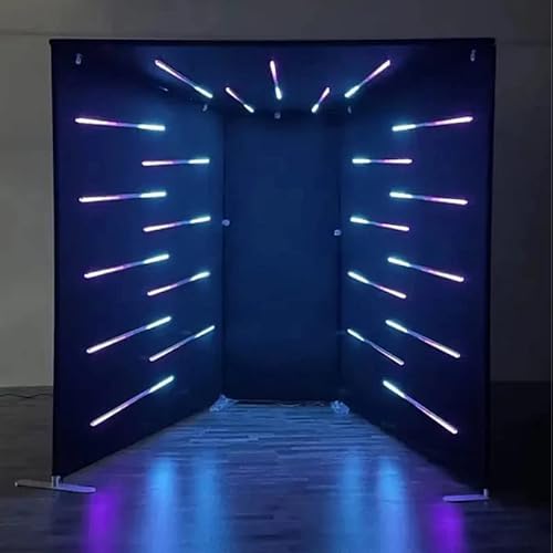 RXFSP Photo Booth LED Enclosure, Light up Your Event with a Multi-Color LED Tension Fabric Vogue Photo Booth Enclosure