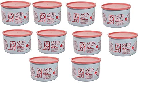 10 Cans - Satin Smooth Deluxe Cream Wax 14oz/397g