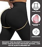 CHRLEISURE 3 Piece Workout Leggings Sets for Women, Gym Scrunch Butt Butt Lifting Seamless Leggings (Black, DGray, Blue, M)-1