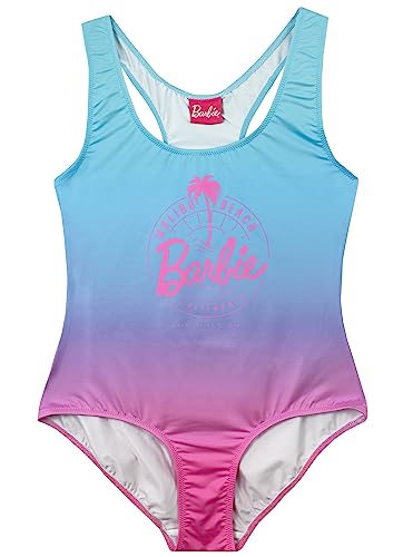 Barbie Swimming Costume | Malibu Beach Womens Swimsuit | One Piece Swimsuit for Women | Multicolor | X-Large