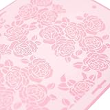 Lacupella Rose Cake Stencil - Seamless Delicate Pattern for Decorating Tall Double Barrel Cake to Use with Buttercream, Royal Icing, Ganache, Paint, Airbrush (ROSA)