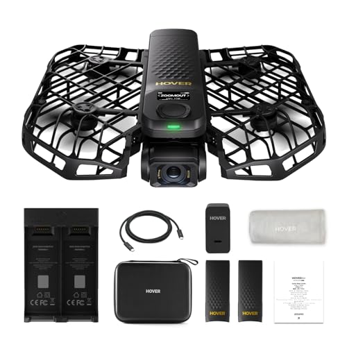HOVERAir X1 PROMAX 8K Action Flying Camera, Foldable Drone with Camera with 42 KM/H Follow Speed, 10+ Fully Automatic Flight Modes, Fly Anywhere with OmniTerrain, SmoothCapture 2.0(Basic Combo)