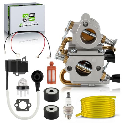 partszen TS410 Carburetor for Stihl TS420 Concrete Cut-Off Saw for Zama C1Q-S118 Replaces 4238 120 0600 Carb with Ignition Coil
