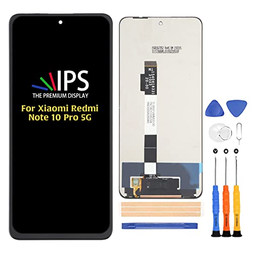 A-MIND Original for Xiaomi Redmi Note 10 Pro 5G/Poco X3 GT 21061110AG LCD Display Touch Screen 6.6 inch Screen Replacement Digitizer Full Assembly Repair Kits,with Tools(Not for Note 10 Pro)