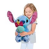 Disney Classics 23 Inch Jumbo Plush with Lil Friend, Stitch & Scrump Stuffed Animal, Officially Licensed Kids Toys for Ages 2 Up, Christmas Gifts and Presents, Amazon Exclusive