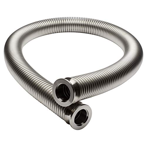 LoCo Science Stainless Steel Adapter for Vacuum Pipe Fittings - KF-25, Corregated Bellow Tube (1000mm)