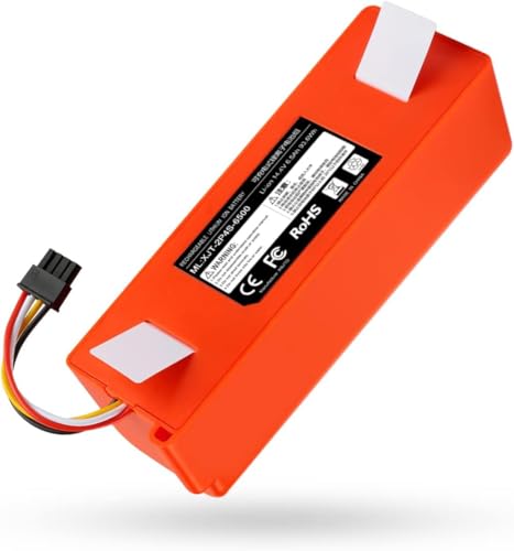 Aokicase 14.4 V Li-ion Replacement for Xiaomi Battery Mi Robot for Xiaomi Mijia Roborock S50 S51 Robot Vacuum Cleaner Lithium Battery (6500 mAh, 1 Pack)