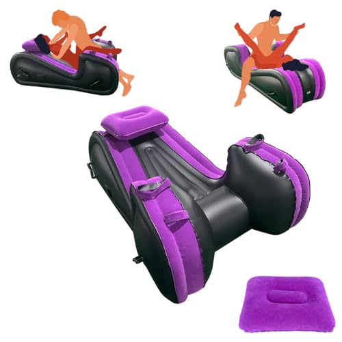 Sex Sofa, Automatic Inflatable Sex Chair for G Spot Position, Sex Furniture for Bedroom with Sex Pillow, Built-in One-Touch Air Pump, Couple Sex Bondage BDSM Adult Toys for Indoor Outdoor