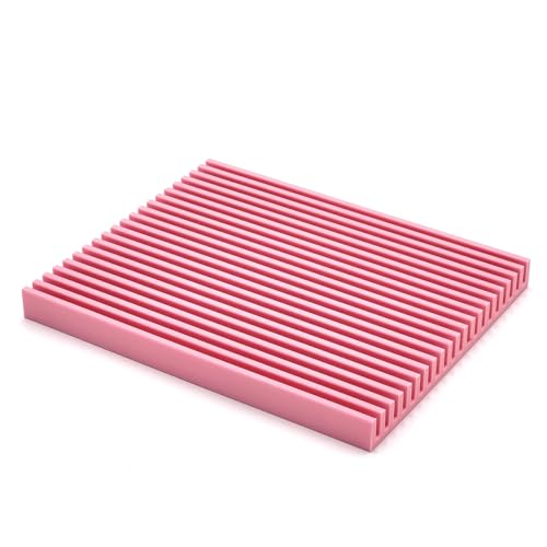 Generic Quilting Ruler Rack - Desktop 20 Slot Ruler Holder Organizer and Storage - Made in USA (Pink) - 6.5 x 8 Inches
