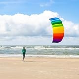 HQ Symphony Beach III 2.2 Stunt Kite, Rainbow, Dual Line Foil Sport Kite…