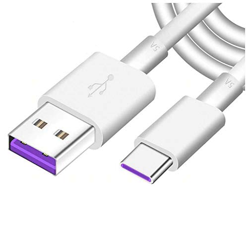Original OEM HUAWEI Supercharge 4.5V5A Rapid USB Type C Cable for Huawei Mate 9 / Huawei Mate 9 Pro/Huawei P10- White in Original Retail Package