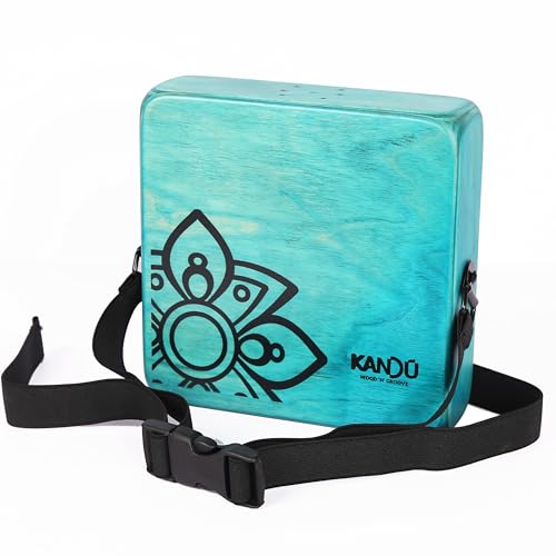 The Kandu Mashbox - is the first-ever wearable drum shaker,small Cajon designed to meet the needs of every percussionist (Blue)