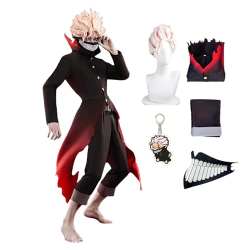 Dandadan Anime Cosplay Costume with Okarun Mask and Wig