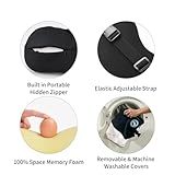 2 Pack - Car Headrest Pillow for Neck Support, 100% Memory Foam Car Neck Pillow with Sleep Mask - Universal Fit Head Rest Travel Pillow Car Pillow for Pain Relief While Driving(Contains 2 Eye Masks)