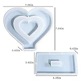 Heart Photo Frame Resin Molds Silicone, Large Ornament Picture Frame Silicone Mold for Resin Casting, DIY Epoxy Resin Floral Art Crafts Home Decoration Engagement Wedding Birthday Gifts