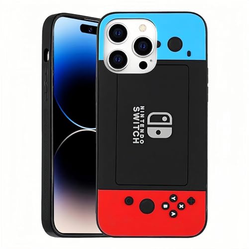 KNYPT Boys Phone Case for iPhone 12&12Pro Case 6.1 inch 3D Cool Funny Video Game Controller Design Full Camera Protection Soft TPU Case Designed for Boys Kids (Blue)