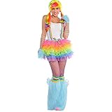 Suit Yourself My Little Pony Rainbow Dash Tutu for Adults, One Size up to Women's Size Medium, with a Cutie Mark