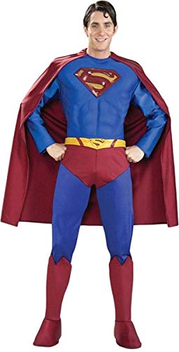 Rubies Adult Superman Costume - X-Large, Red, Plus Size, Includes Cape