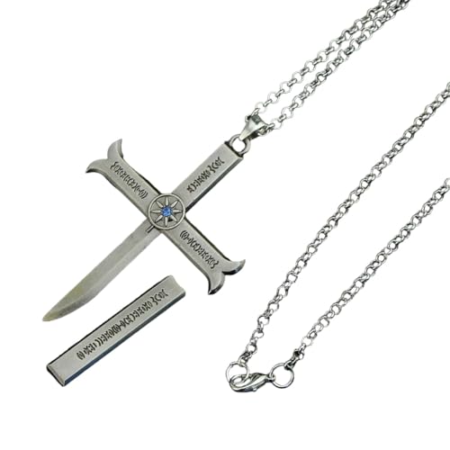 CHIMAIKA New 2025 Anime Hawk Eyes Dracule Mihawk Cross Keychain Strongest Swordsman Black Blade Weapon Model Cospaly Key For Men Keyring With For You Jewelry Fashion Accessories Creative Gift