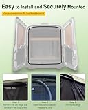 Vanhoxcci Van Bug Screen Fit for Ford Transit 2015-2024 Medium Roof Rear Door Mosquito Net Campervans Flyscreen Mesh, Center Magnetic Closure