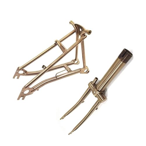 Brompton Titanium Rear Frame Triangle & Fork Set in Rose Gold (Copper)