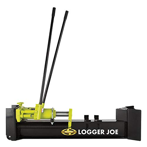 Sun Joe Hydraulic Steel Beam Log Splitter, 10 Ton Capacity Firewood Tool - Cordless Wood Splitting Machine for Fireplace & Fire Stove Logs, LJ10M