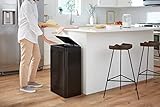 KOHLER 23825-BST 13 Gallon SensorCan, Automatic Touchless Motion Sensor Kitchen Trash Can with Soft Close Lid, Black Stainless Steel