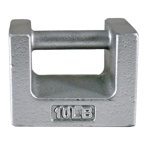 Rice Lake - 12828 Cast Iron ASTM Class 7 Painted Grip Handle Test Weight, 10lbs Mass