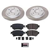 Power Stop SC8068 Rear Brake Kit With Semi-Coated Brake Rotors and Ceramic Brake Pads & Hardware For Mazda 6 2016-2021 [Application Specific]